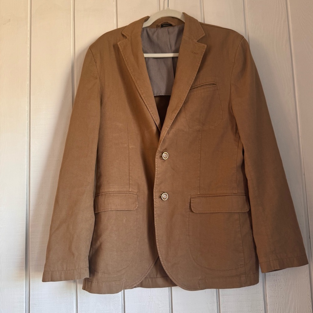 Vintage Massimo Dutti Tan Suit Jacket